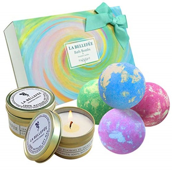 LA BELLEFÉE Other - LA BELLEFÉE Bath Bombs and candles  Gift Set